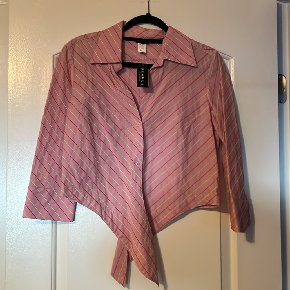 Searle button down top